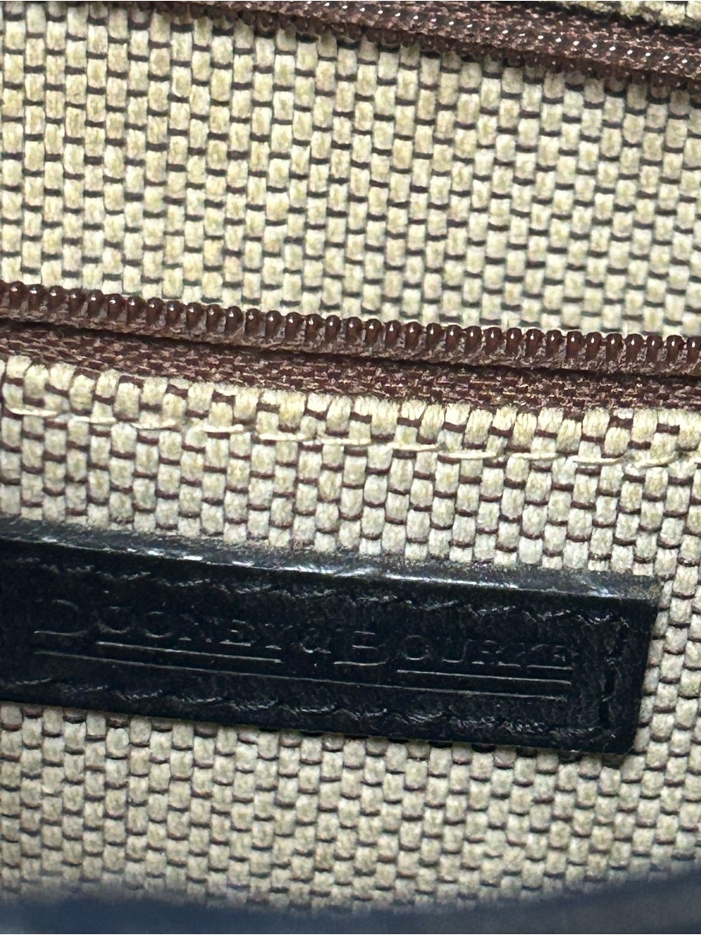 Dooney & Bourke Black w/Blue Croc-Embossed Accents Shoulder Bag Approx. 12x7x 4 - Picture 15 of 17